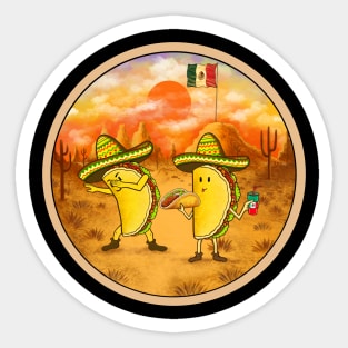 Tacos from Mexico taco lover Sticker